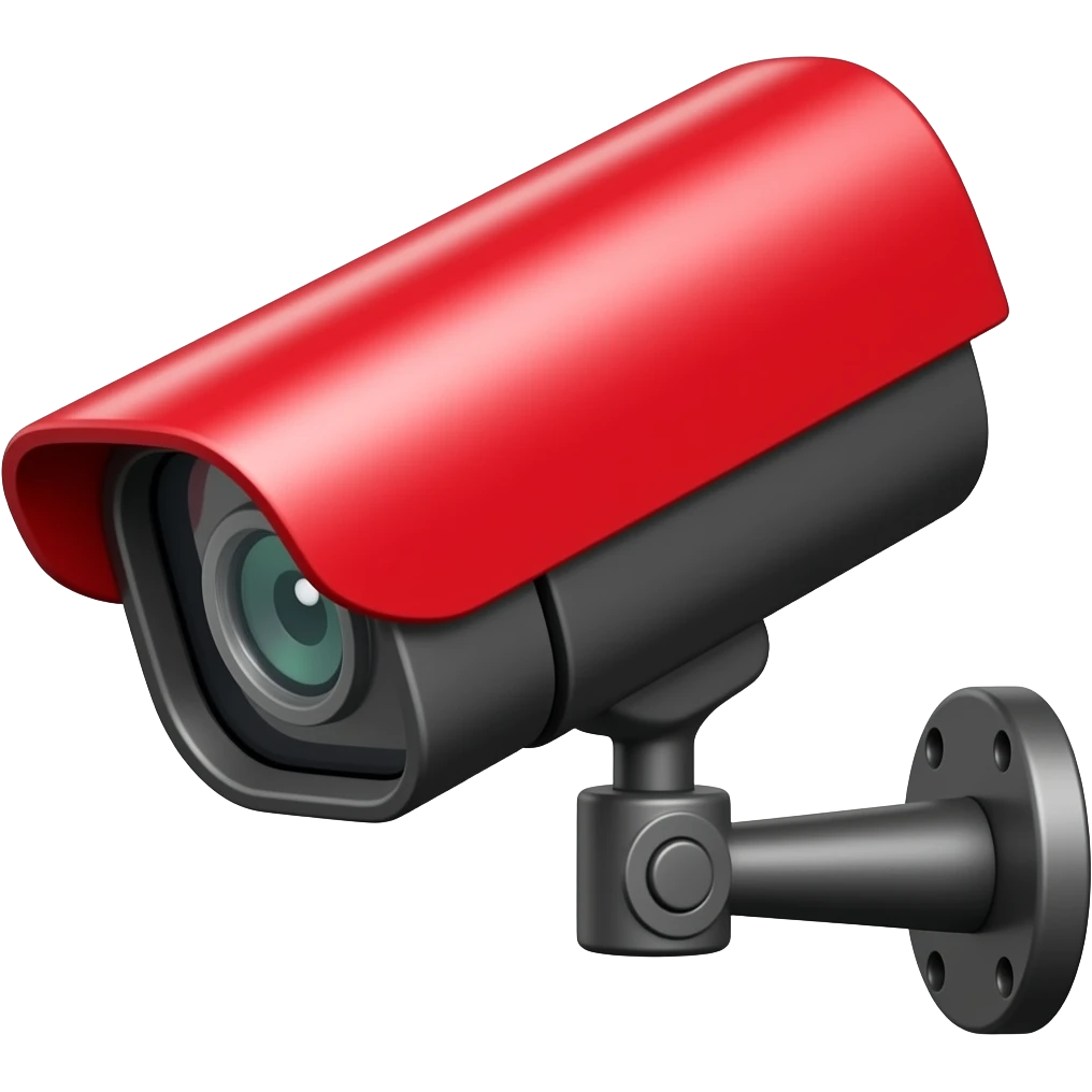 CCTV red and black emoji