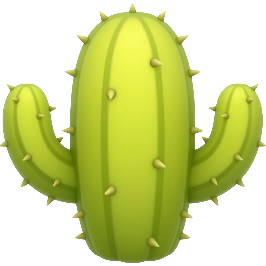 Cactus yellow emoji