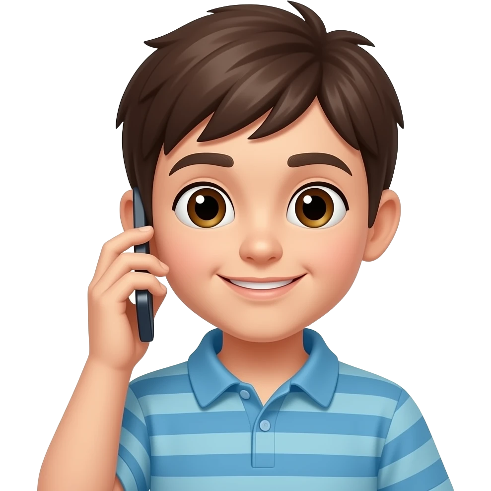 Ребенок в телефоне emoji