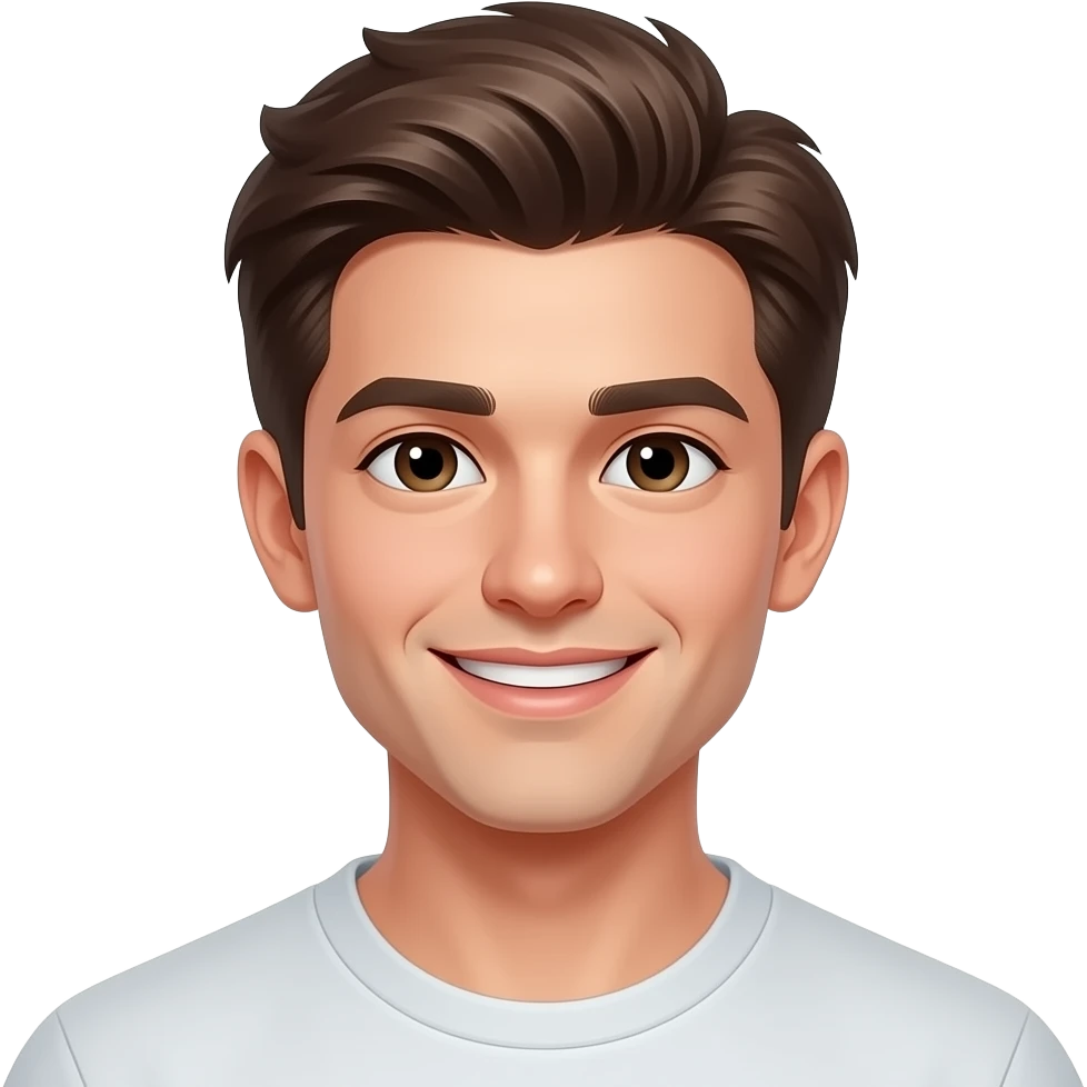 Cute Sexy Handsome Attractive Romantic Shoujo-Anime-style  gentleMan happy emoji