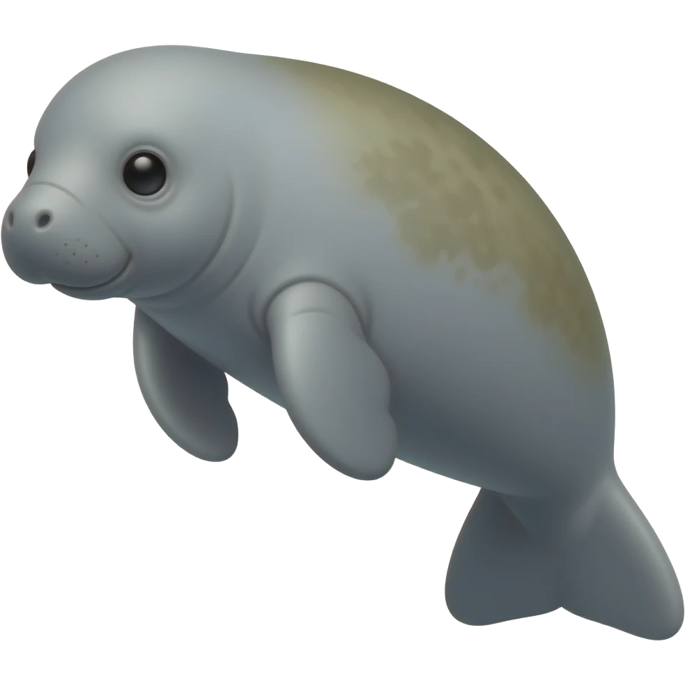 Newborn manatee emoji