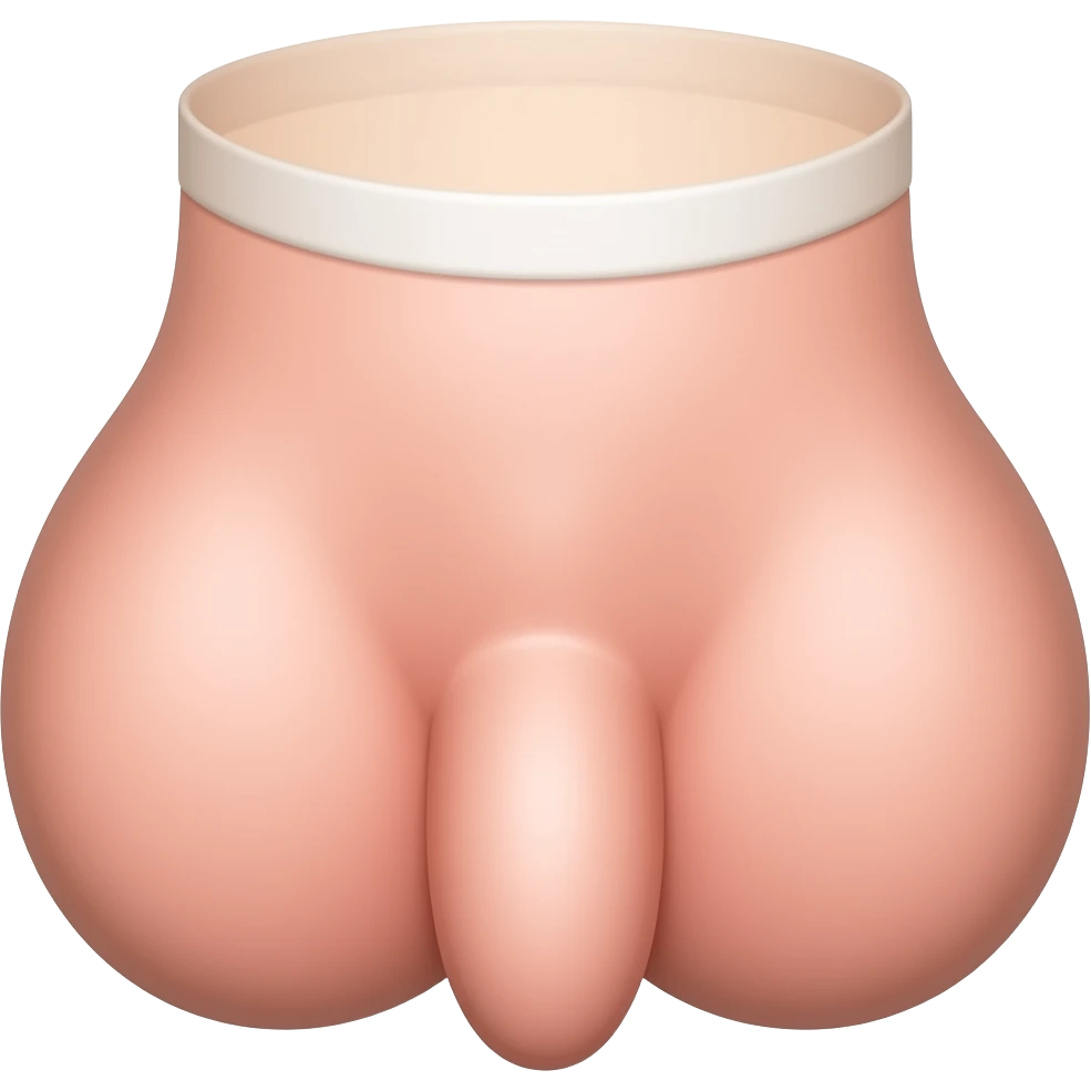 8 inch dick penis with testicles emoji