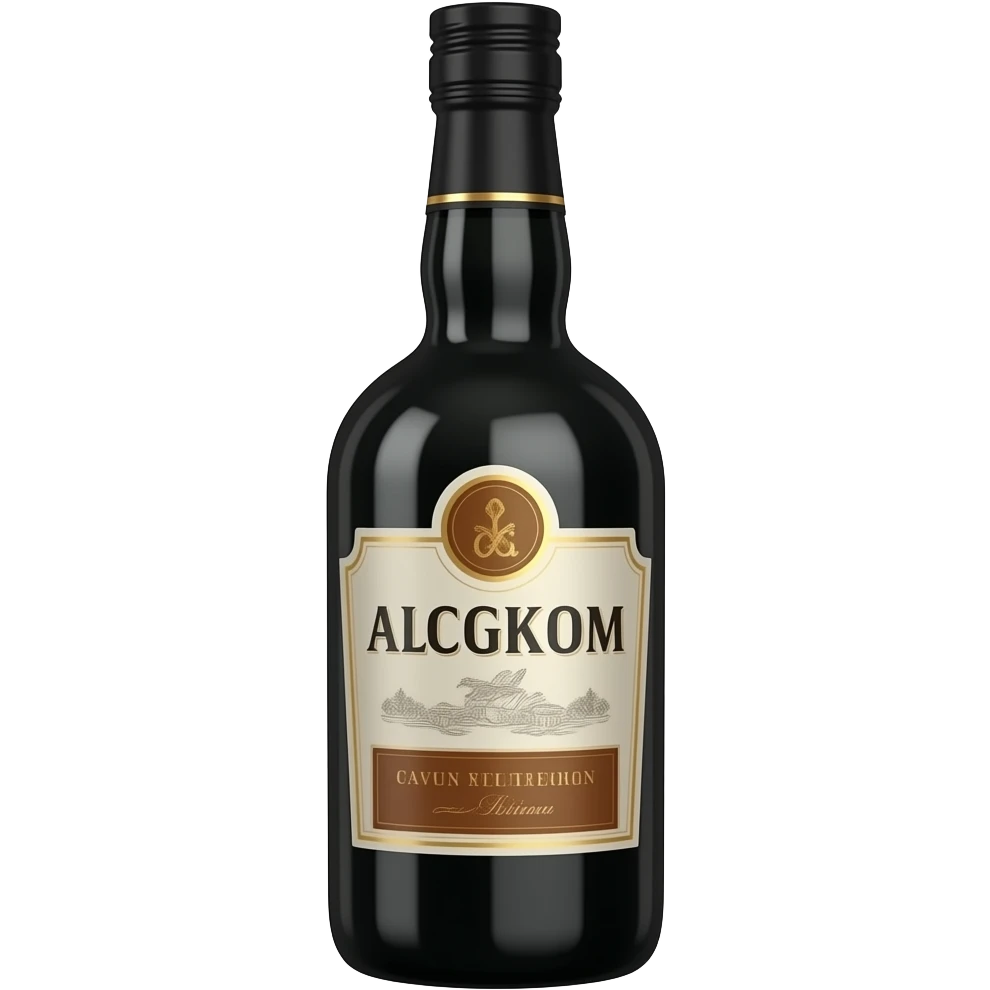 Alcohol, botella negra emoji