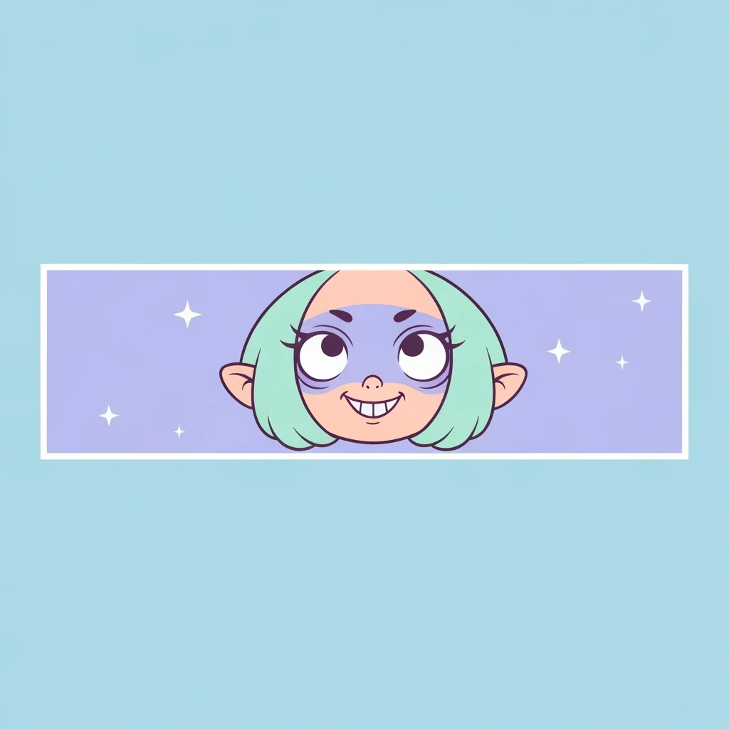 pastel horror banner, cute, expressive, minimal, variation 1 emoji