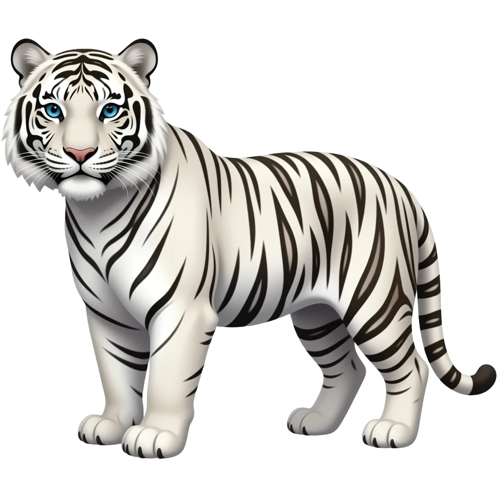 white tiger emoji