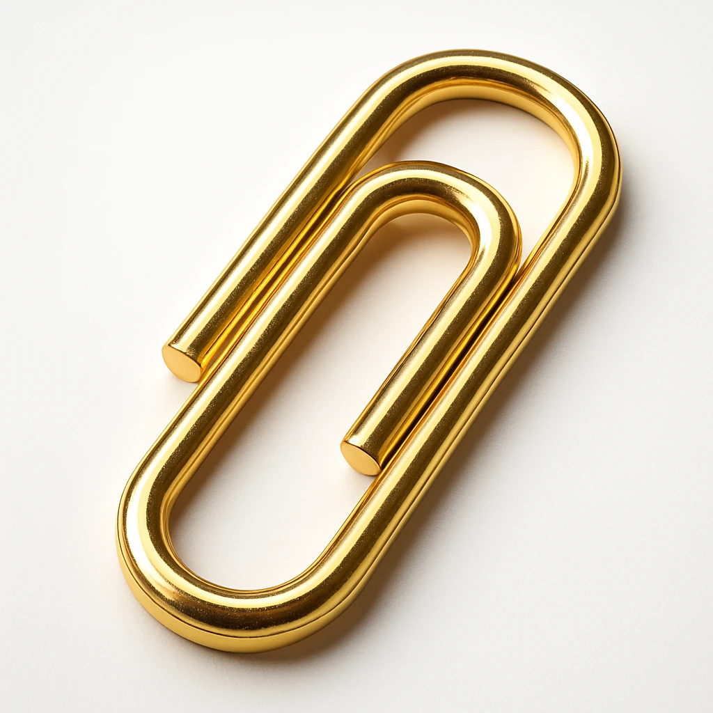 Paper clip emoji