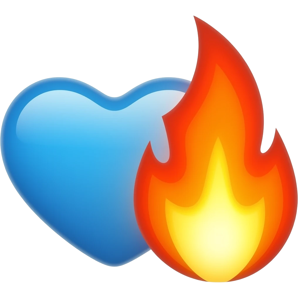 💙❤️‍🔥 emoji