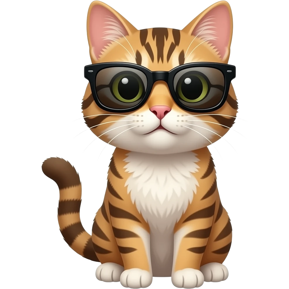 Cat wearing sunglasses emoji