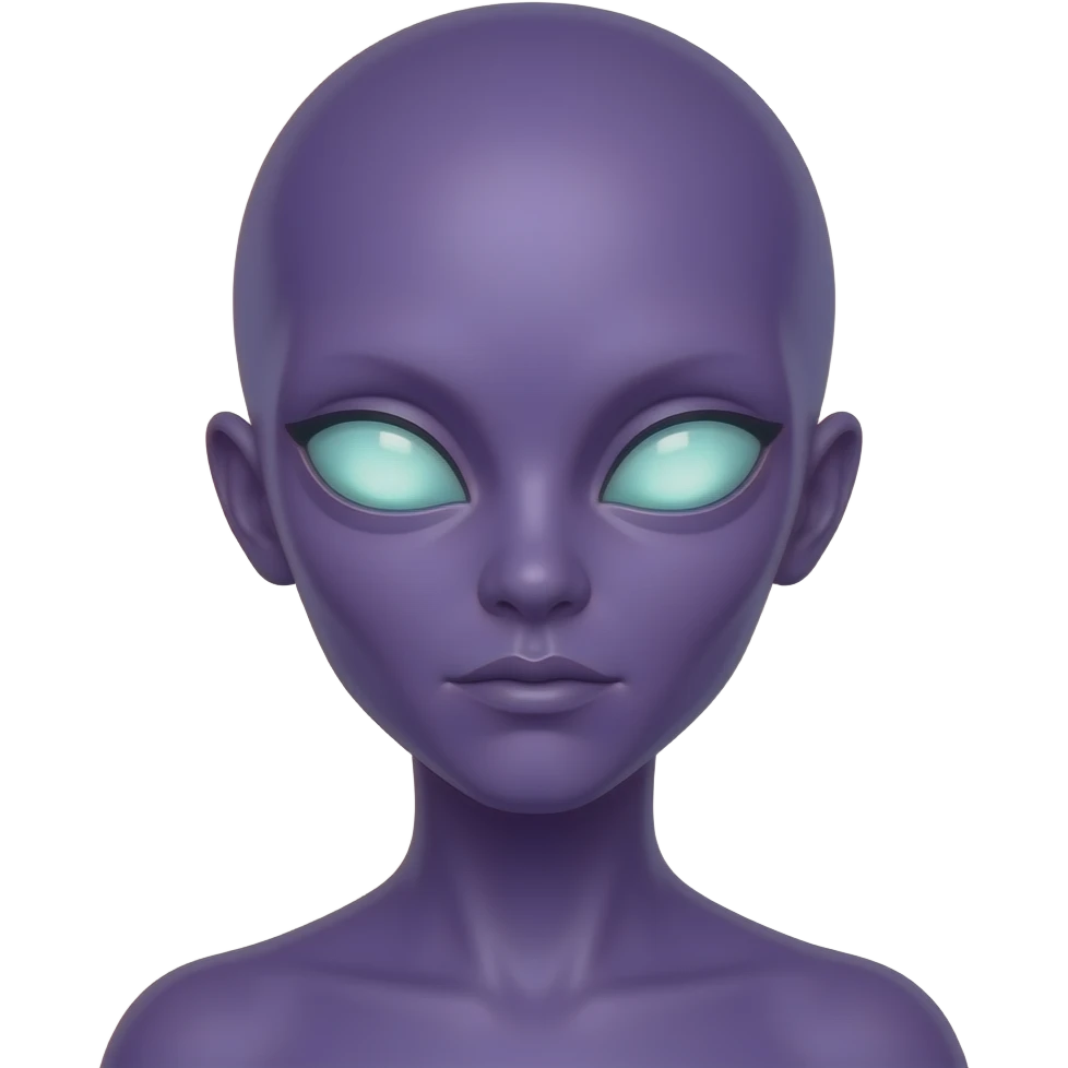 aliens with purple skin emoji