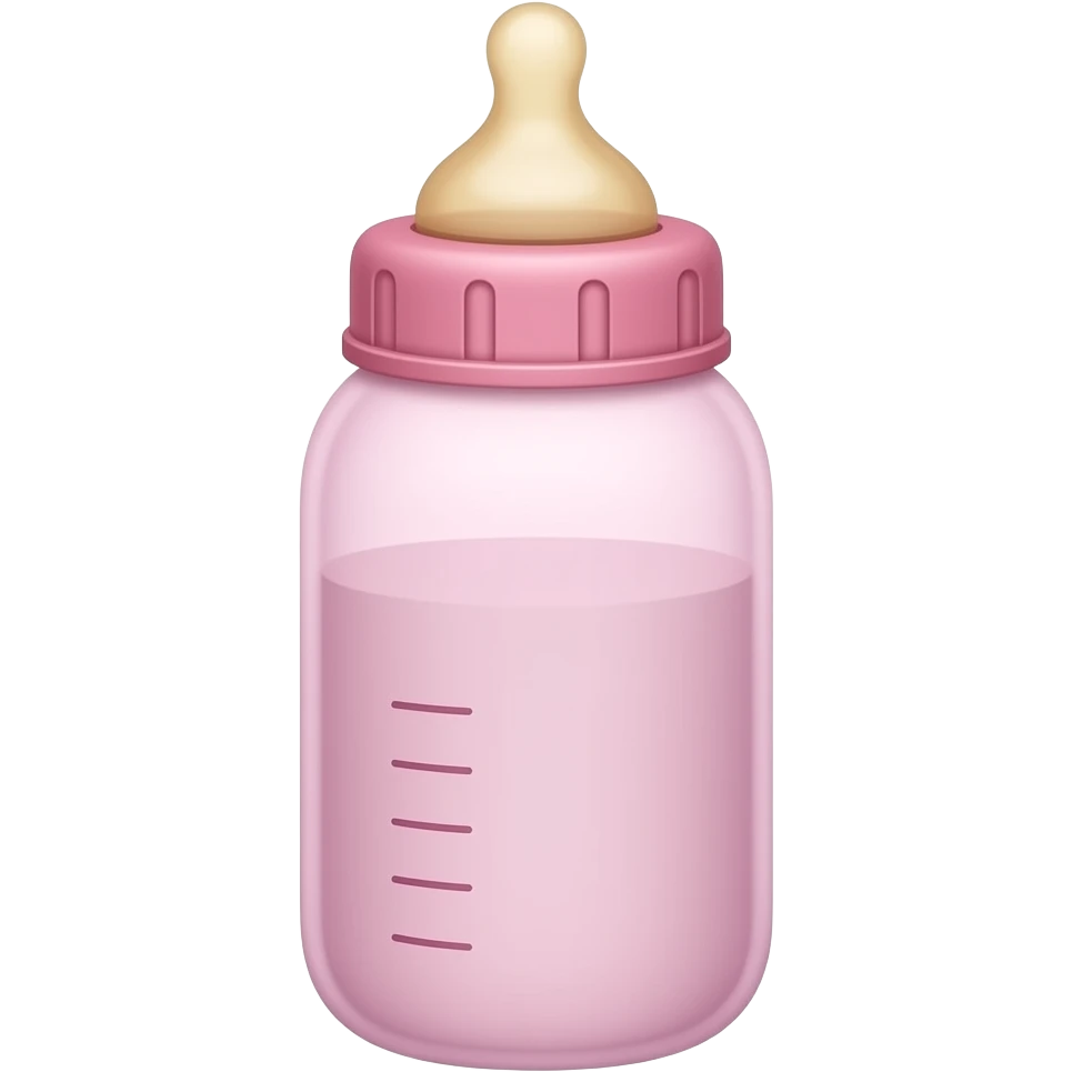 pink baby bottle emoji