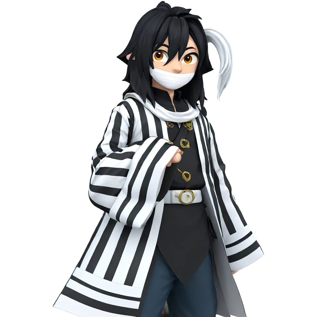 boy in demon slayer uniform emoji