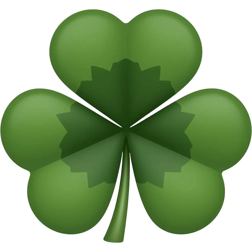 5 leaf black clover emoji emoji
