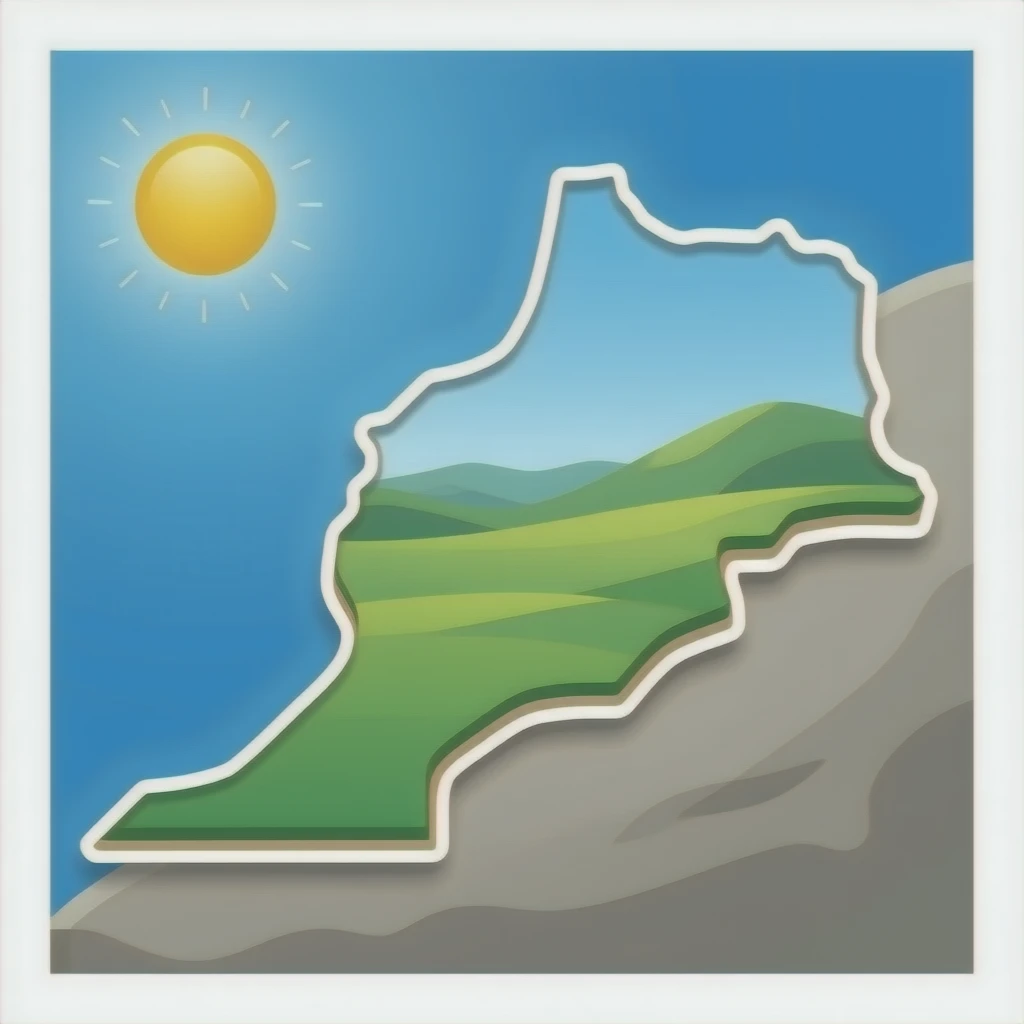 La carte du Maroc emoji
