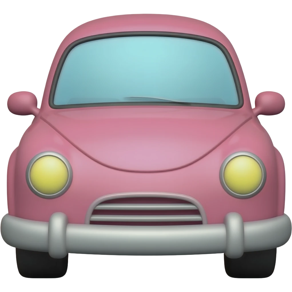 Cute Pink Car emoji