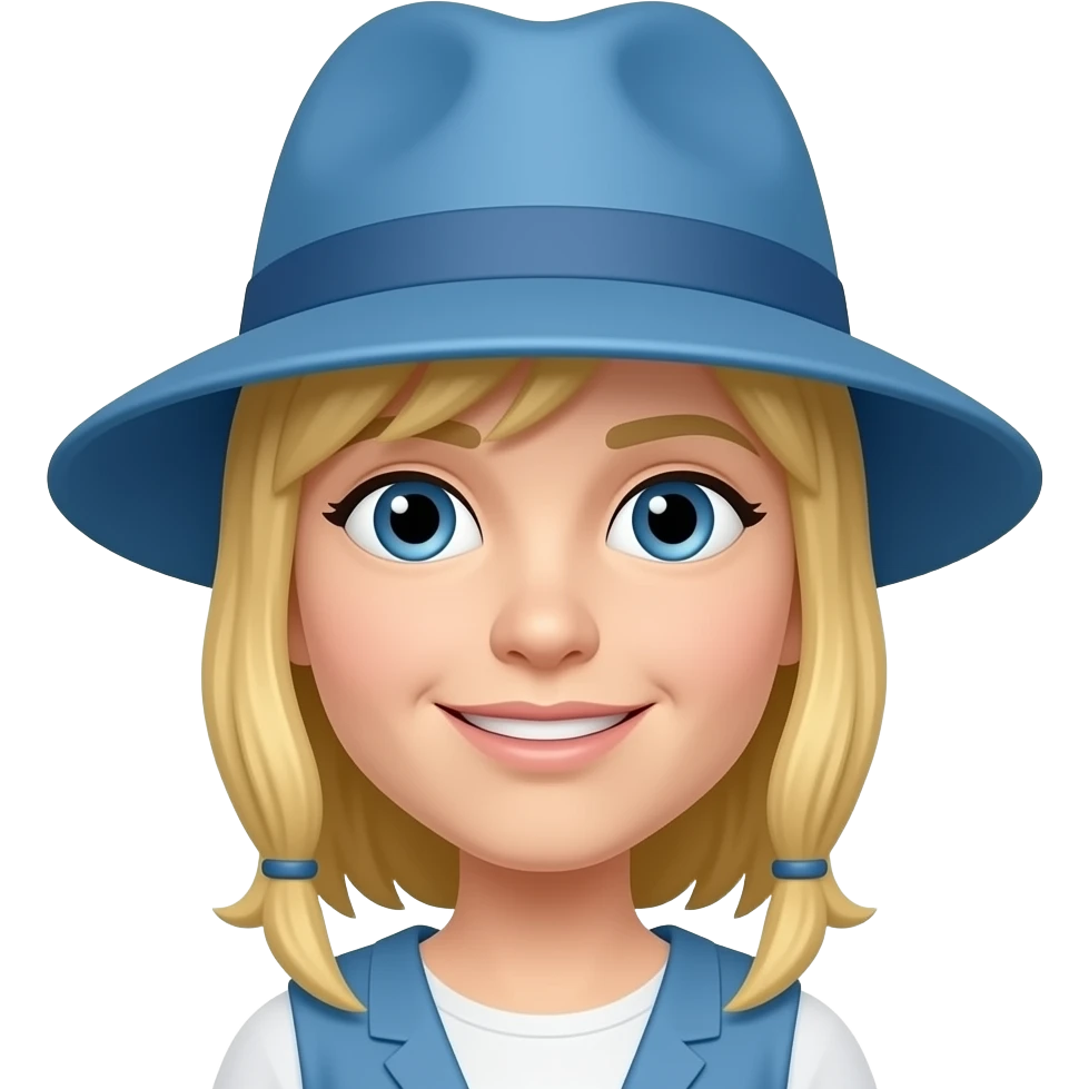 Mavi şapkalı emoji emoji