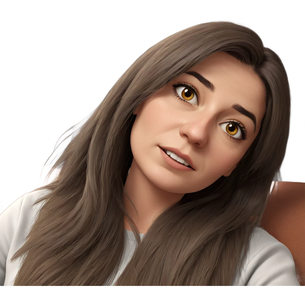 realistic portrait of girl emoji