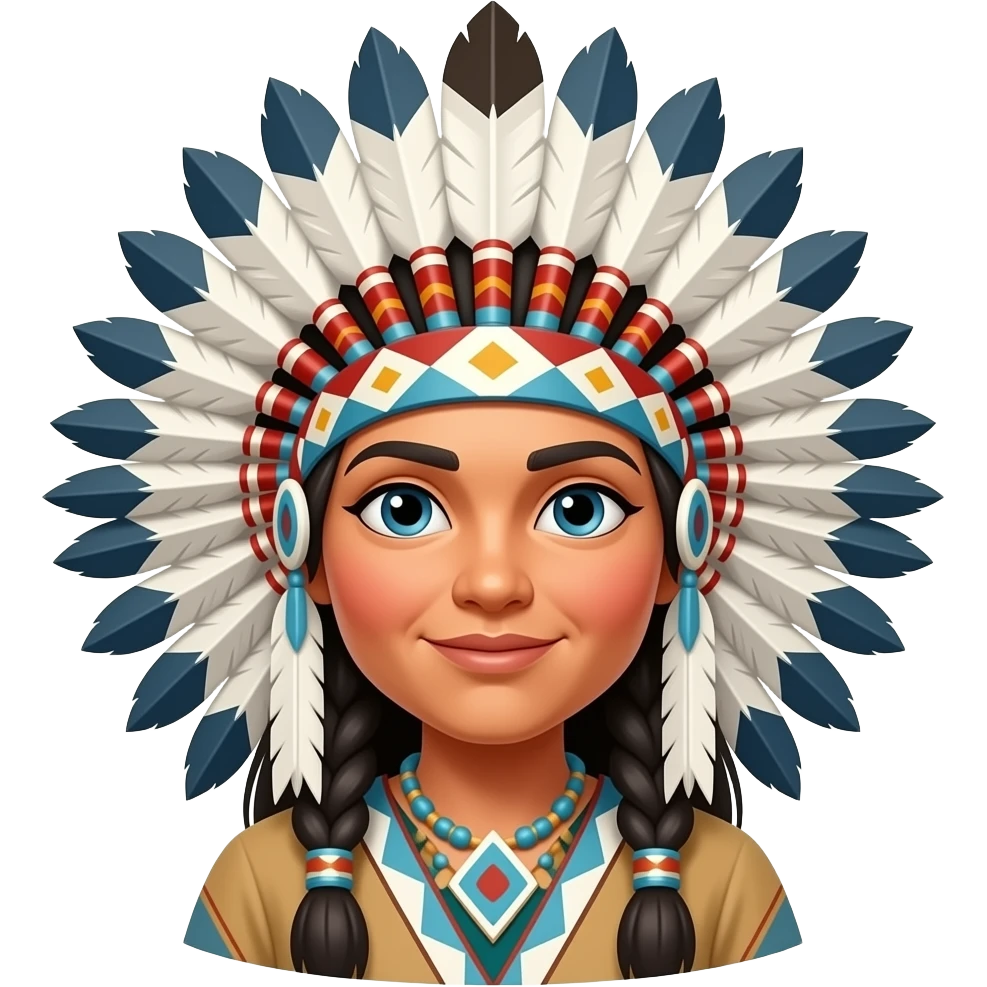 vibrant native american tribe emoji