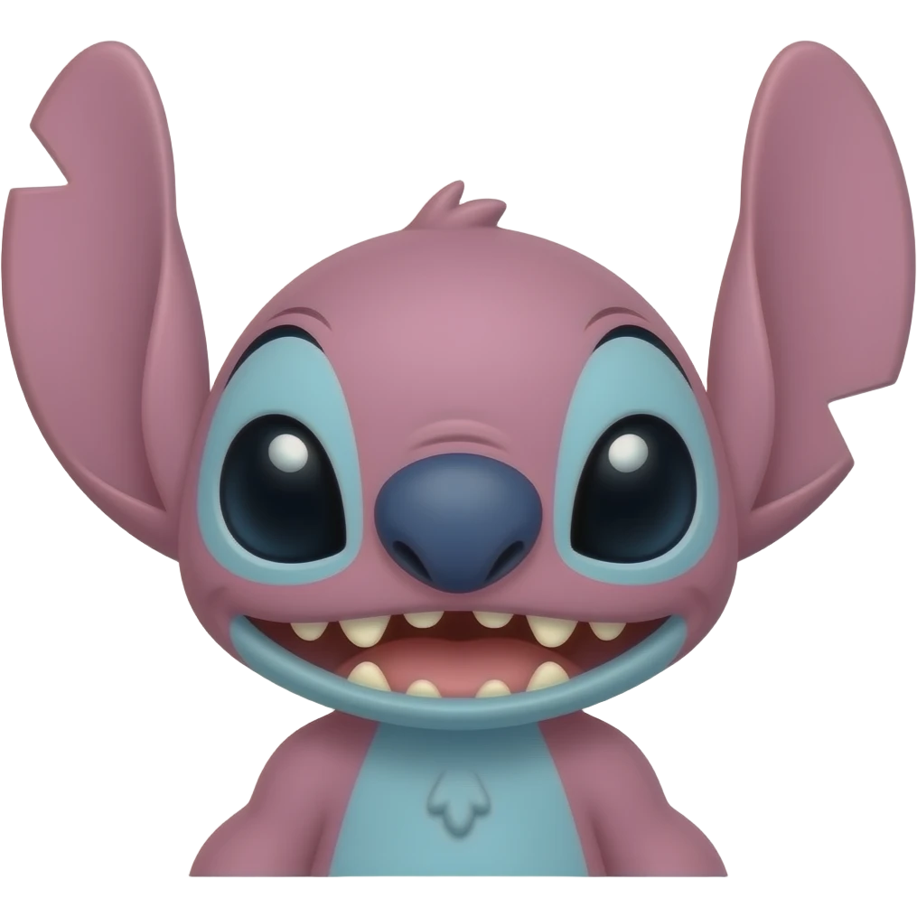Pink lilo & stitch emoji