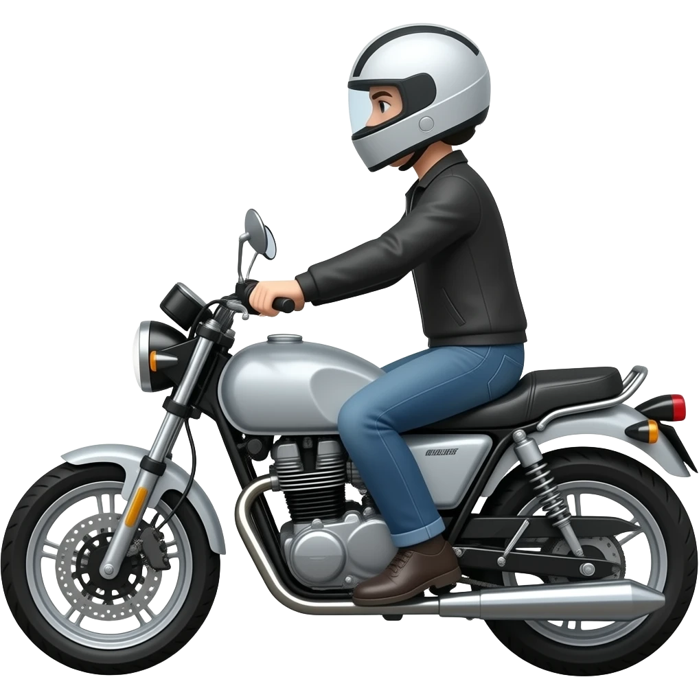 Moto con pasajero emoji