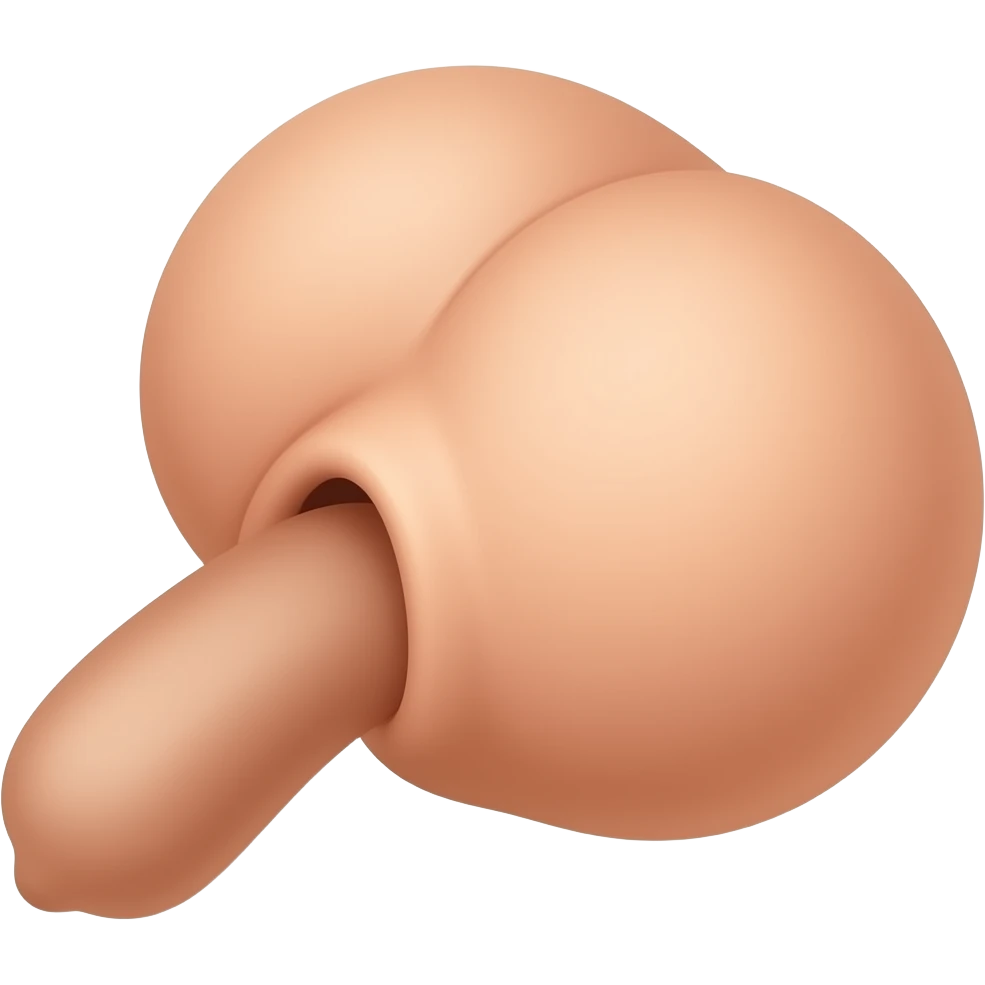 Penis entering labia emoji