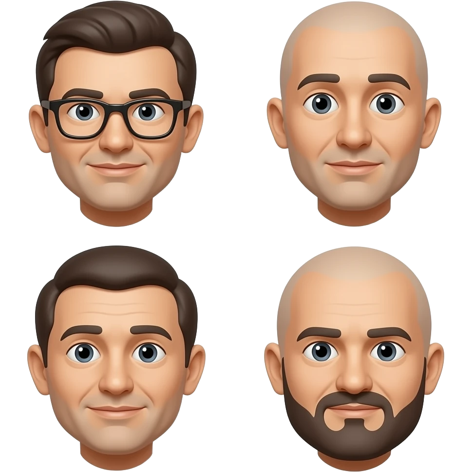 4 tane kafa ve bir tane bacak emojisi emoji