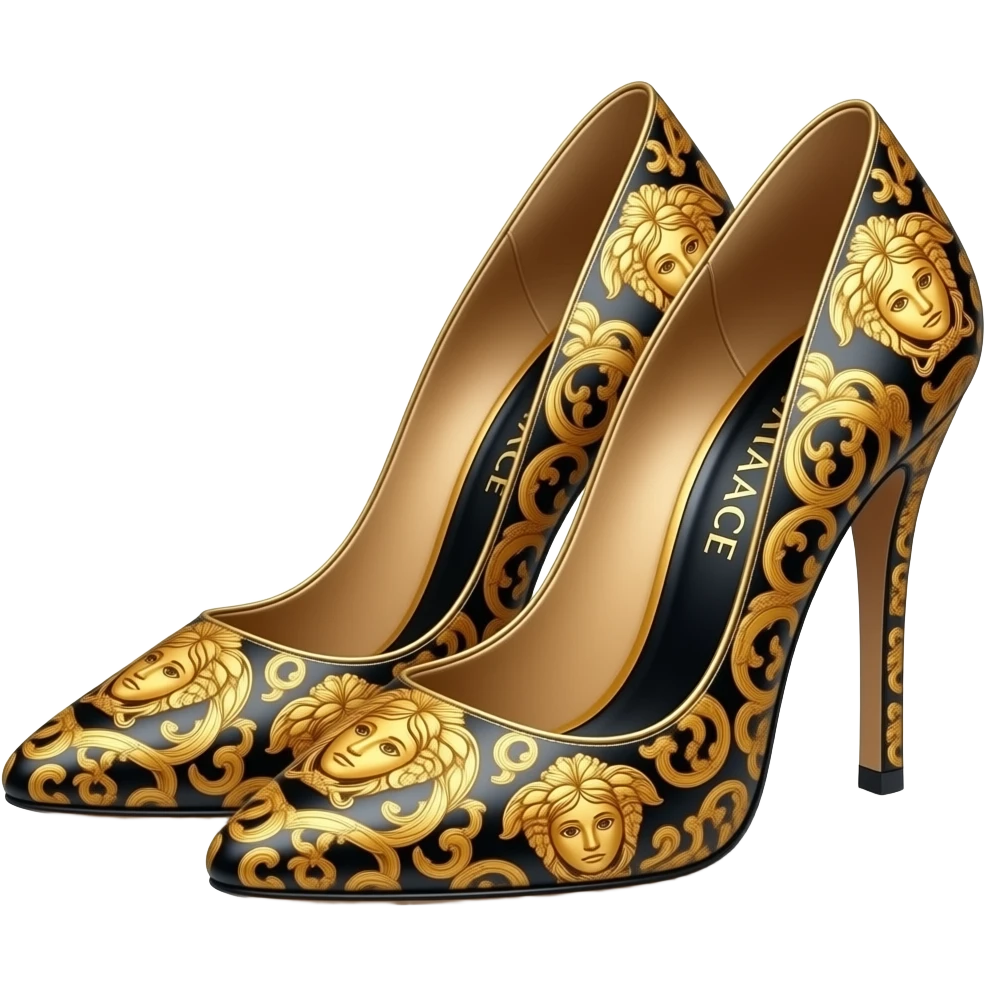 Tacones Versace emoji