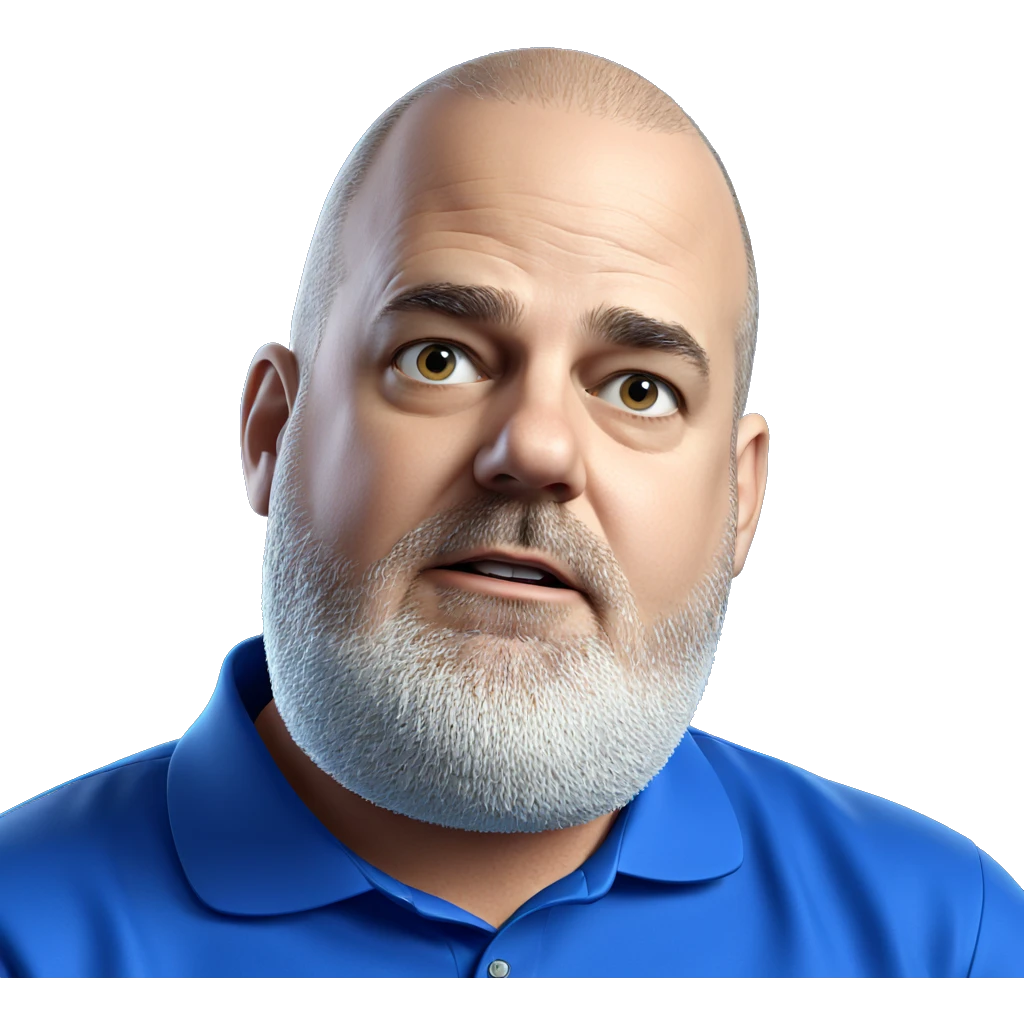 bald male with blue shirt emoji