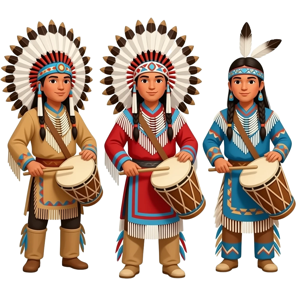 native american pow wow emoji