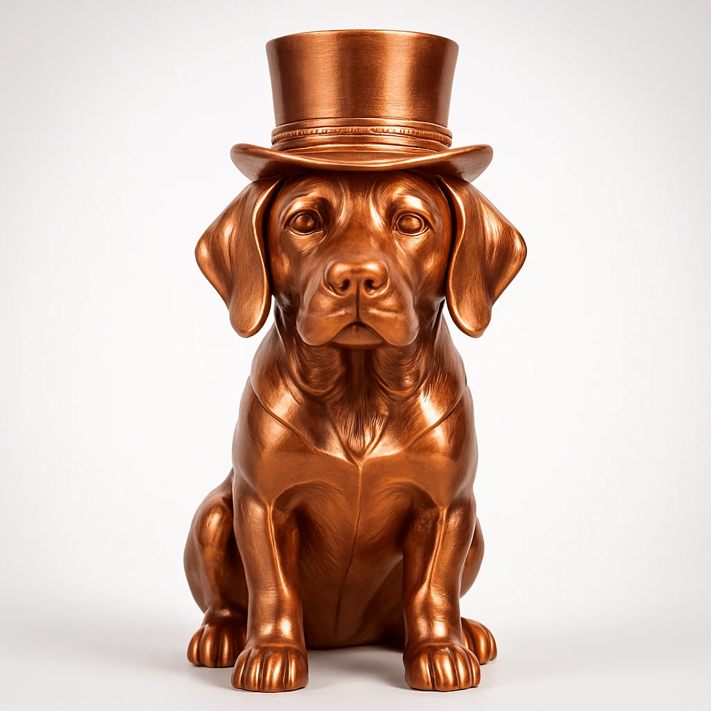 dog with tophat emoji