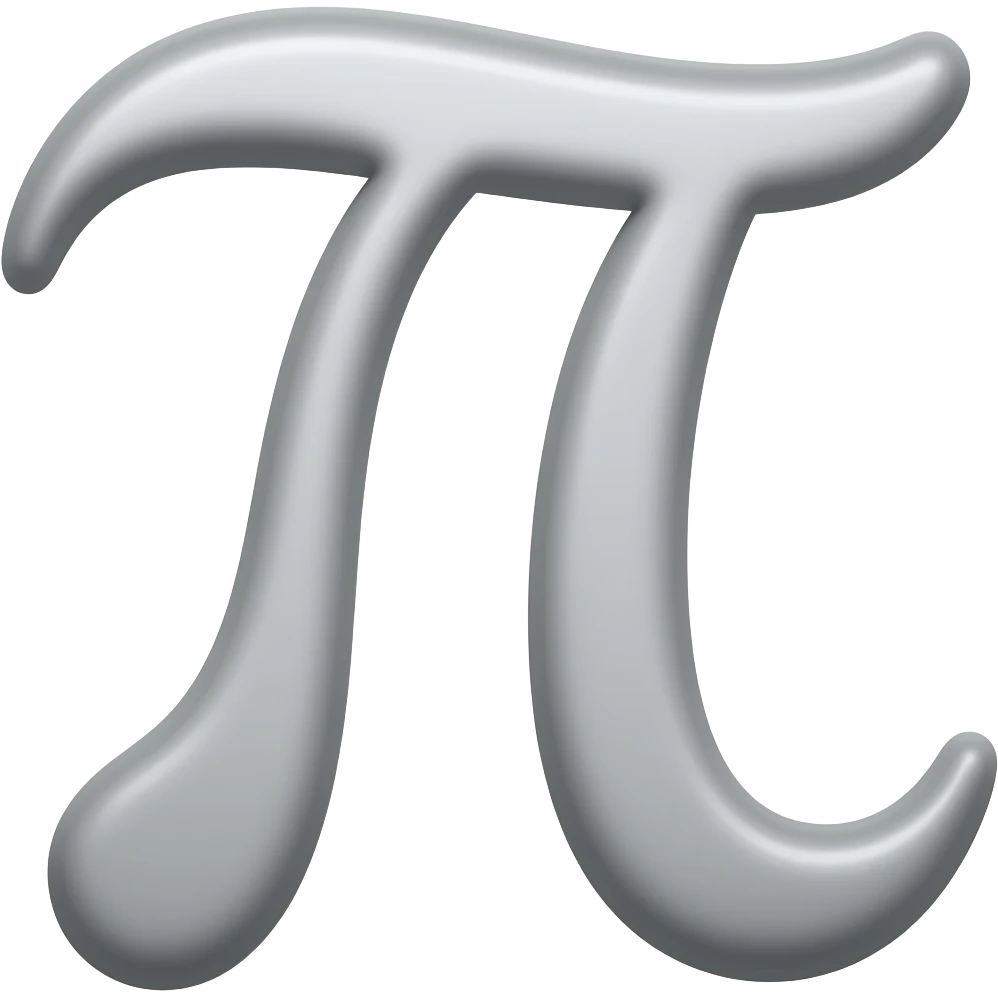 Pi, π or 3.141592 emoji