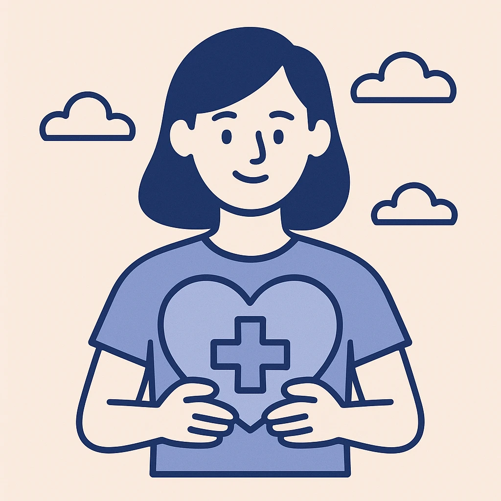 health symbol, modern flat style emoji