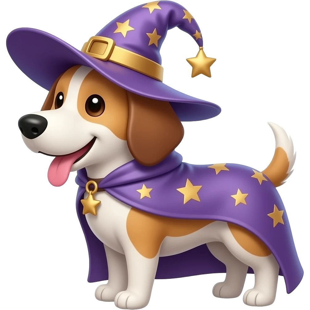 Dog wizard emoji