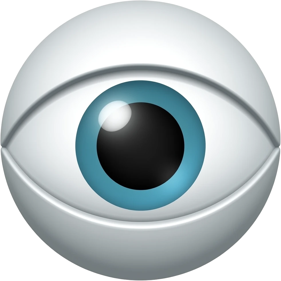 Black evil eey emoji