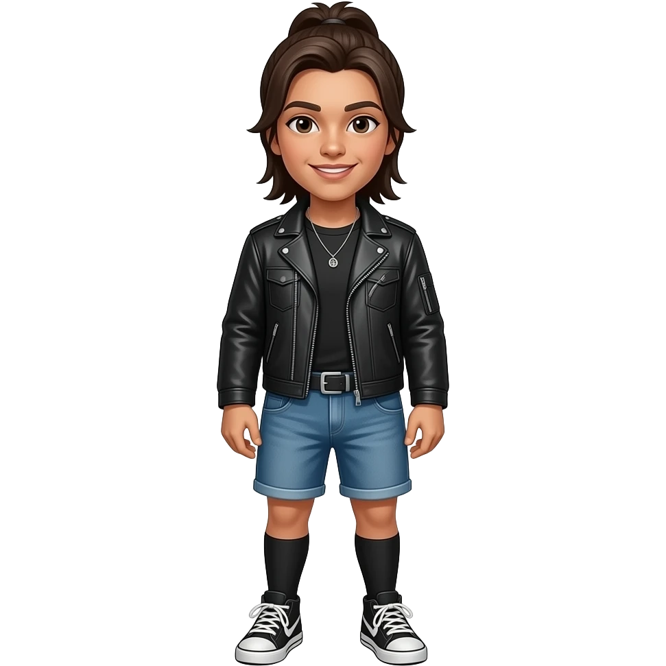 eccentric fashion model from head to toe emoji