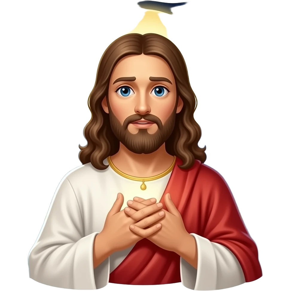 Judas betraying Jesus at night emoji