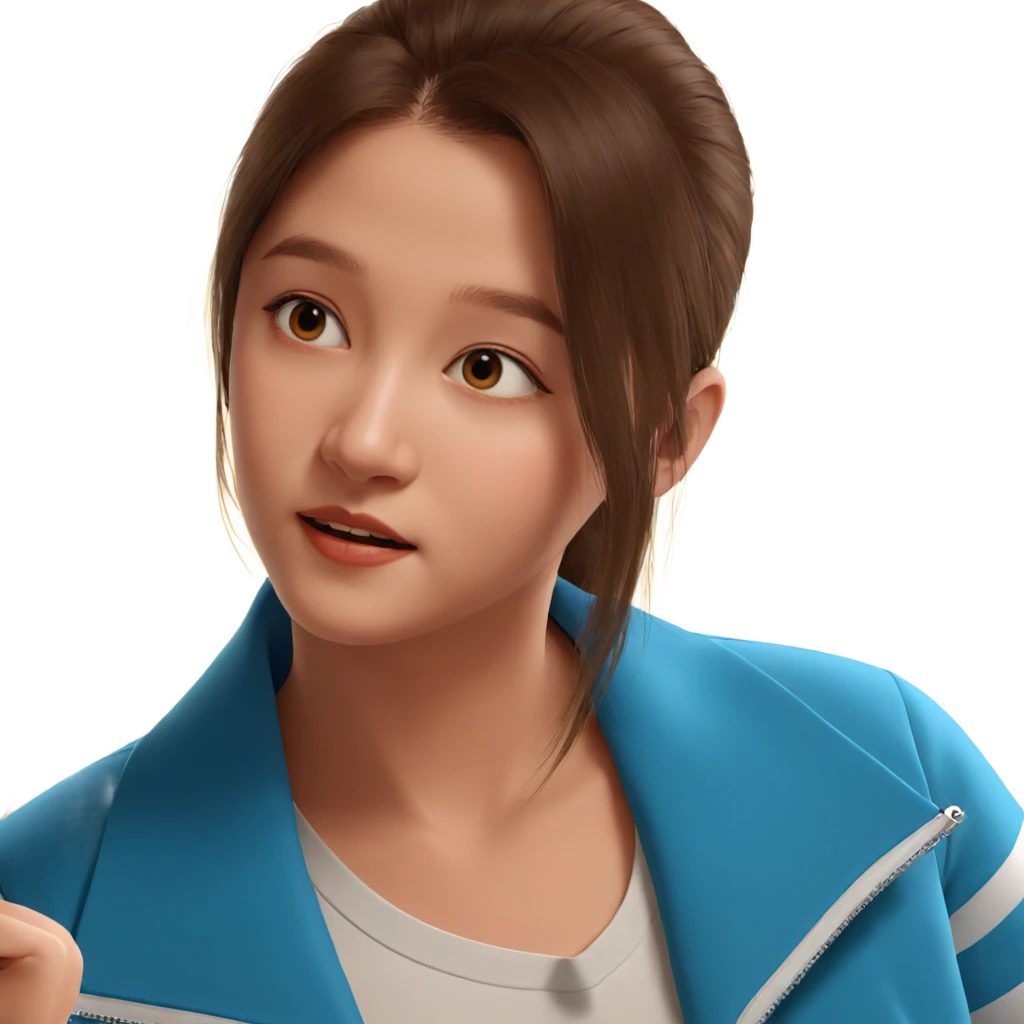 realistic portrait of girl emoji