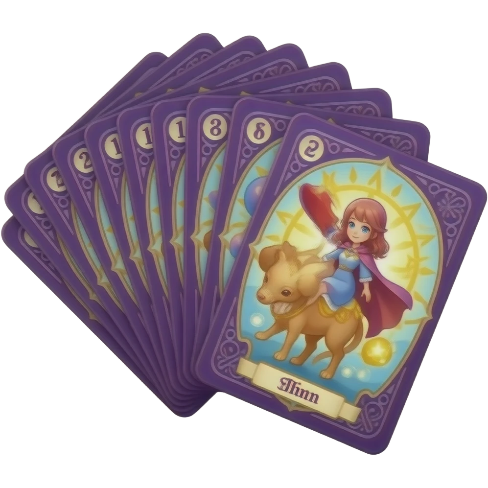 purple magic Tarot card deck emoji