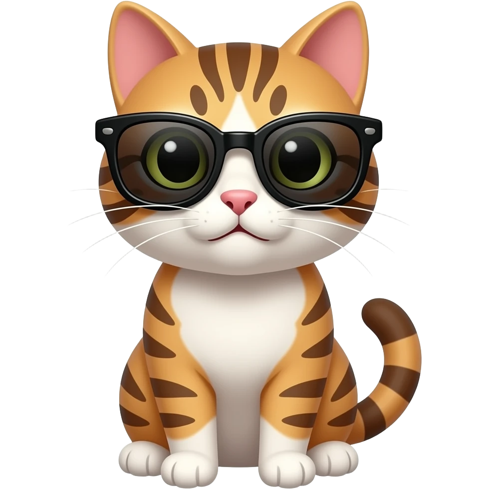 Cat wearing sunglasses emoji