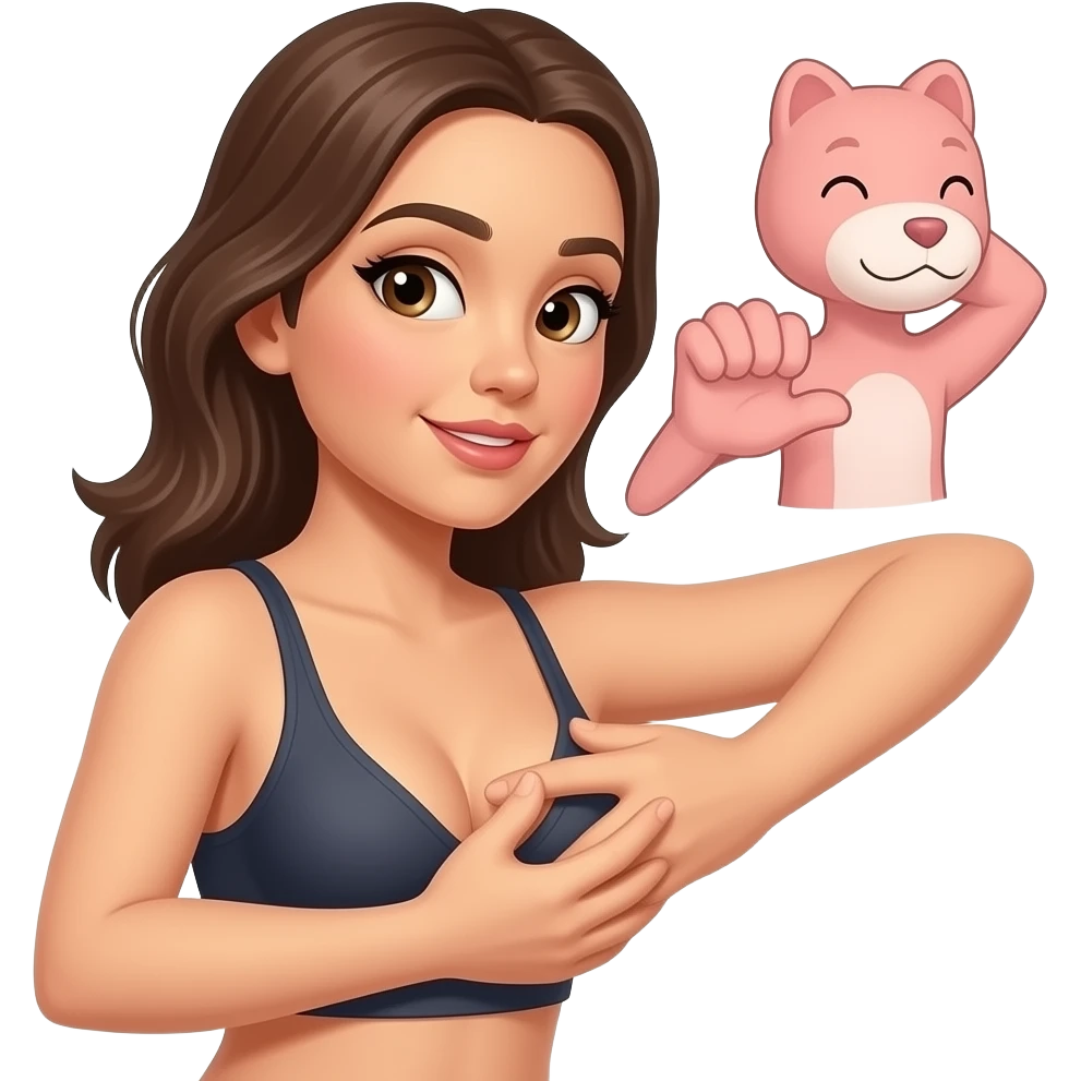 Grabbing a woman’s boob emoji