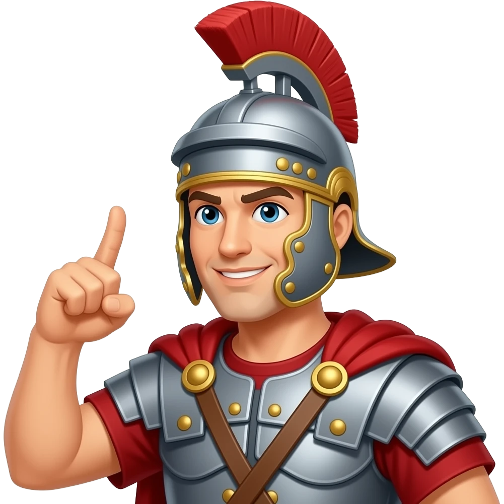 Légionnaire romain se moquant emoji