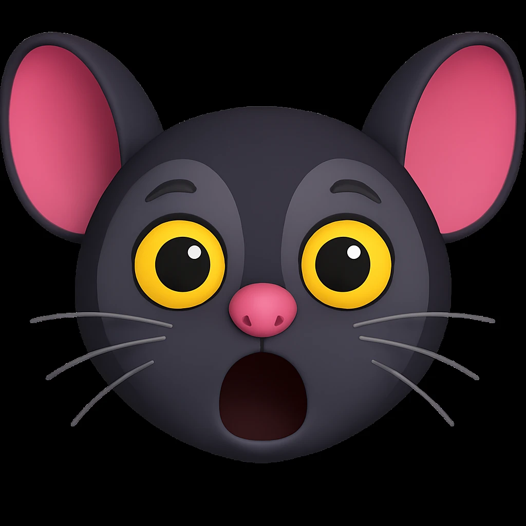 Adjust the colors of the first image to match the second image, especially making the grey areas the same darker shade as in the second image. Keep all other features and maintain the 3D emoji style with a transparent background. emoji