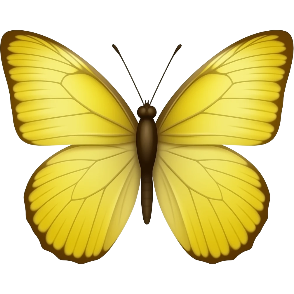 Yellow butterfly emoji