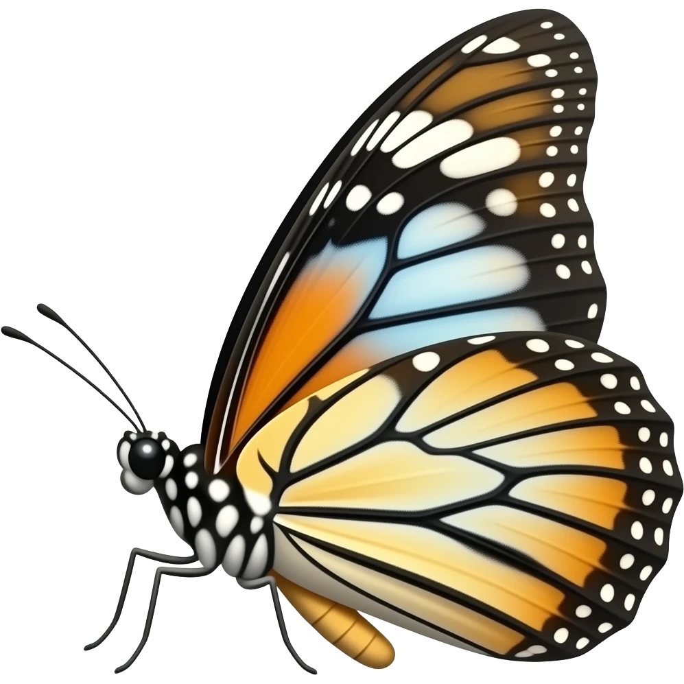 butterfly sideways emoji emoji