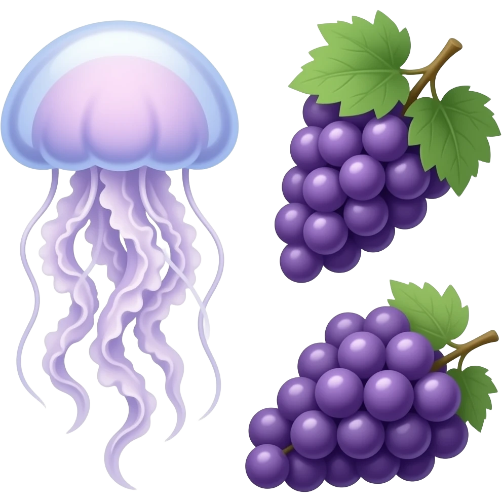 Jellyfish Grape emoji