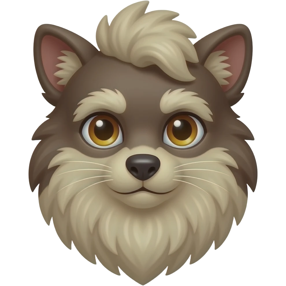 Anthropomorphic sergal-vernid emoji