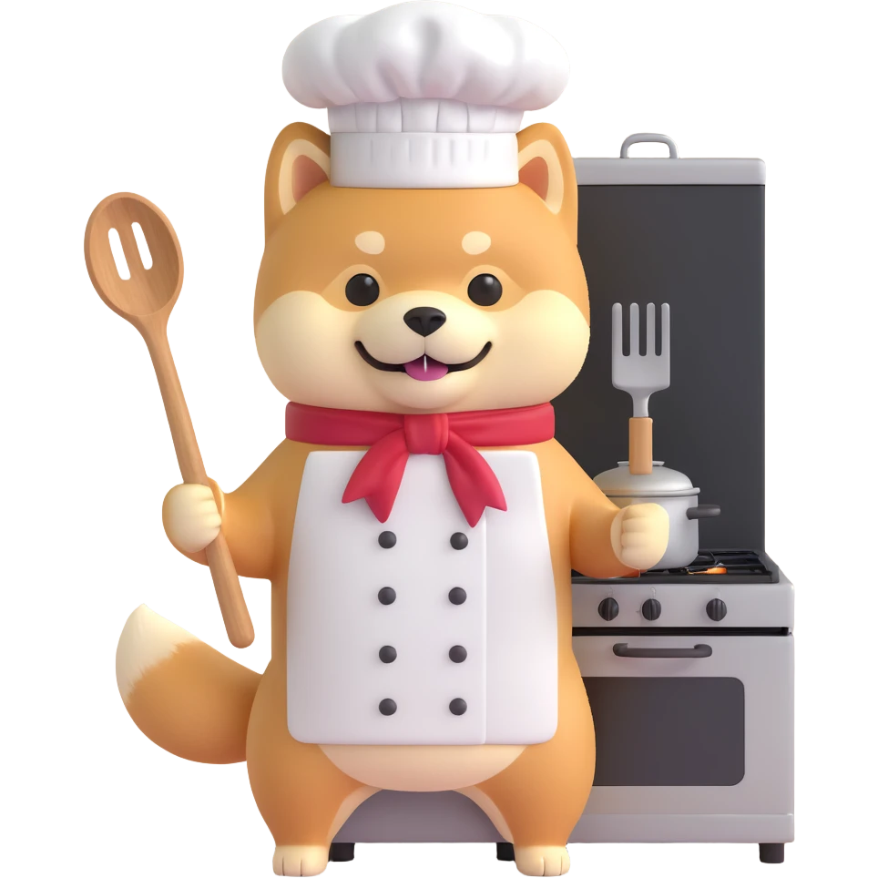 shiba inu cooking emoji