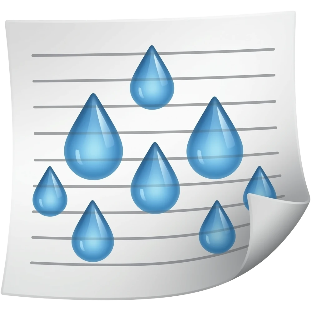precipitation reaction in numbers written on paper emoji