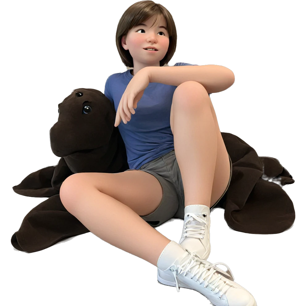 girl with short brown hair emoji