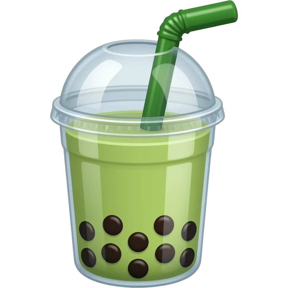 Matcha boba emoji