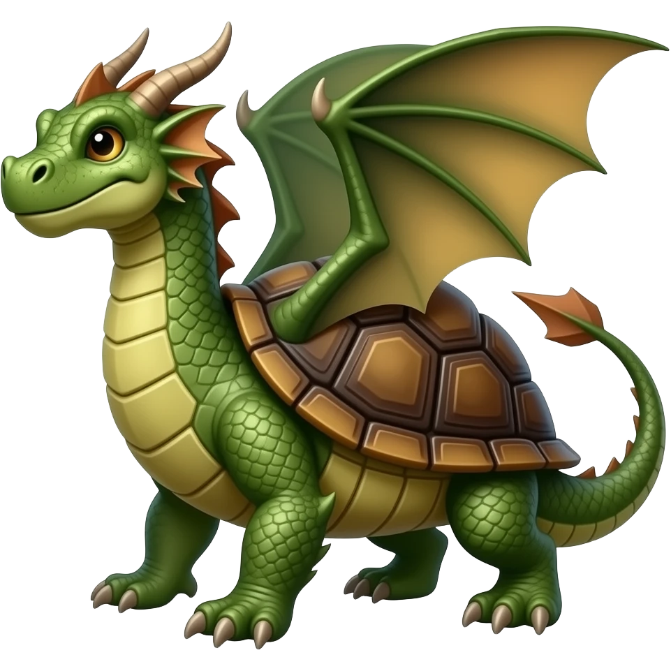 A mix of 🐉  and 🐢 emoji